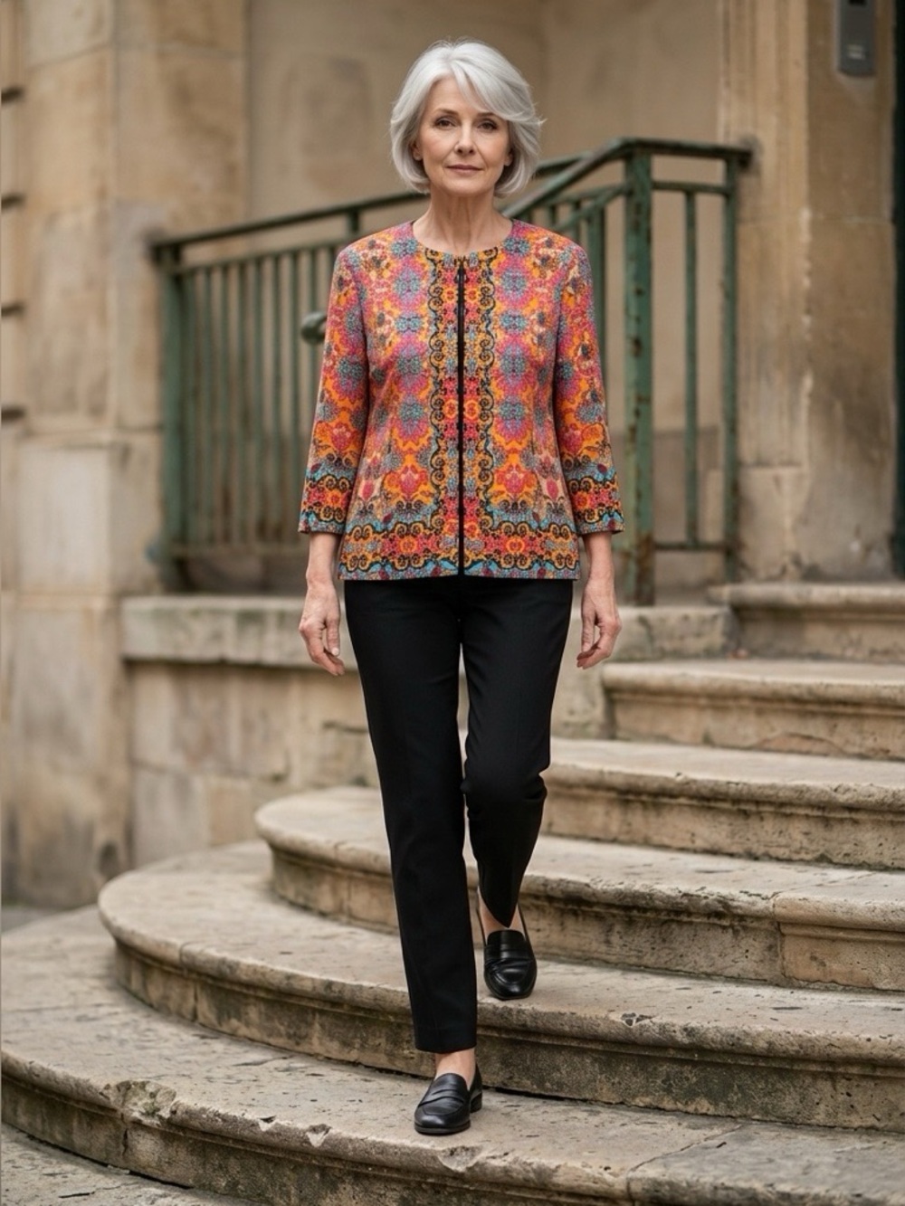 Joan Rivers Jacket Poly/Spandex M View 5
